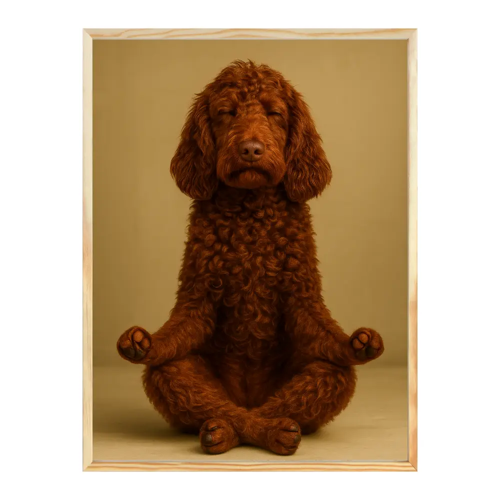 Poster mit Bilderrahmen Yogadoodle - verschiedene Formate Interior Design