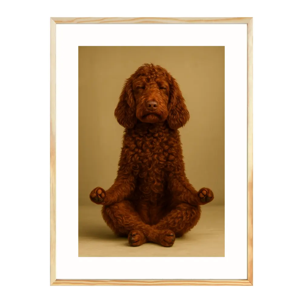 Poster mit Bilderrahmen Yogadoodle - verschiedene Formate Interior Design