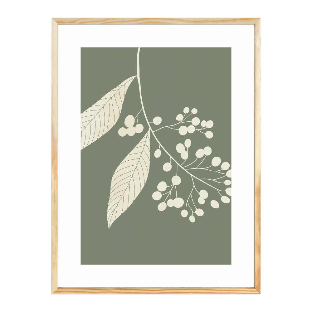 Poster mit Bilderrahmen Botanical Eucalypthus - verschiedene Formate