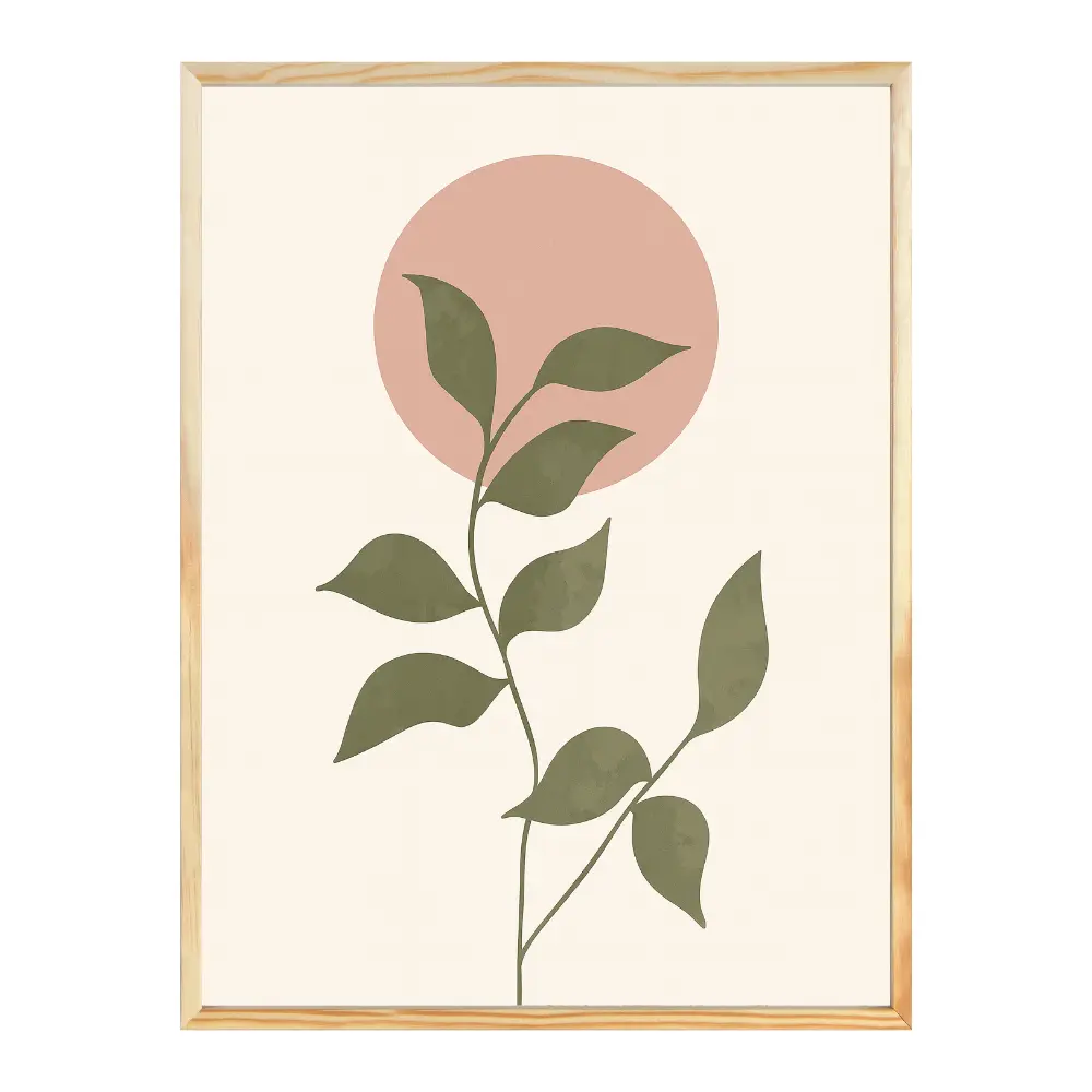 Poster mit Bilderrahmen Botanical Minimal Art - verschiedene Formate Interior Design