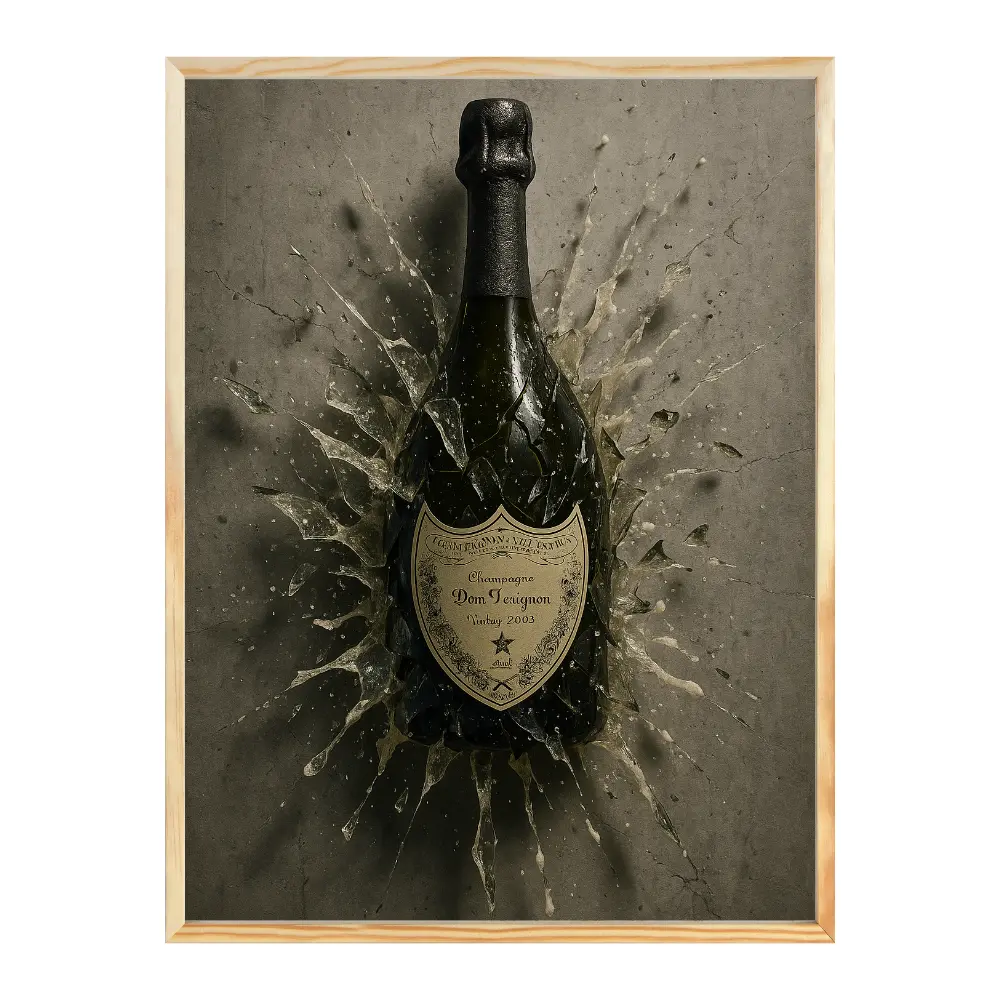 Poster mit Bilderrahmen Champagner - verschiedene Formate Interior Design