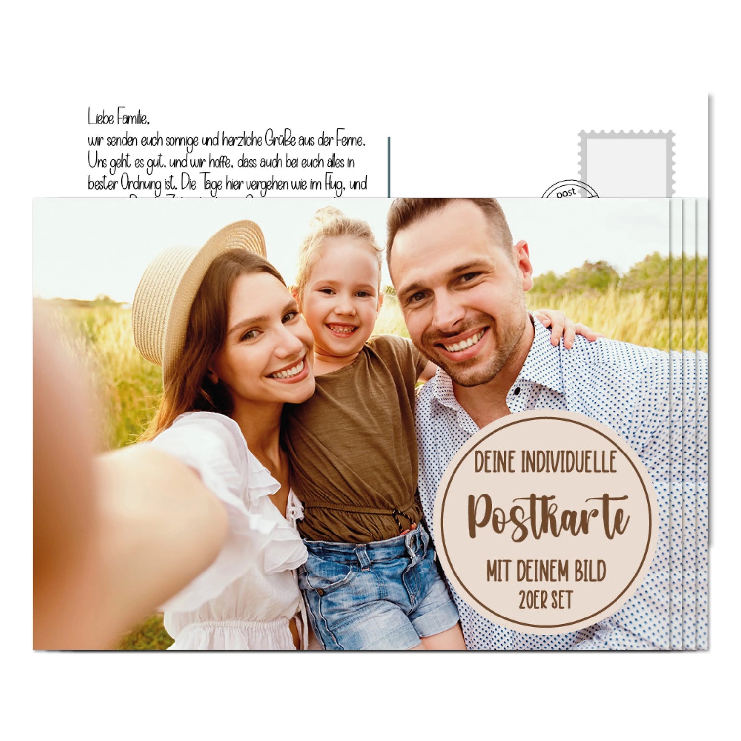 Personalisiertes Foto Postkarten Set 20 Stück Picturedoo