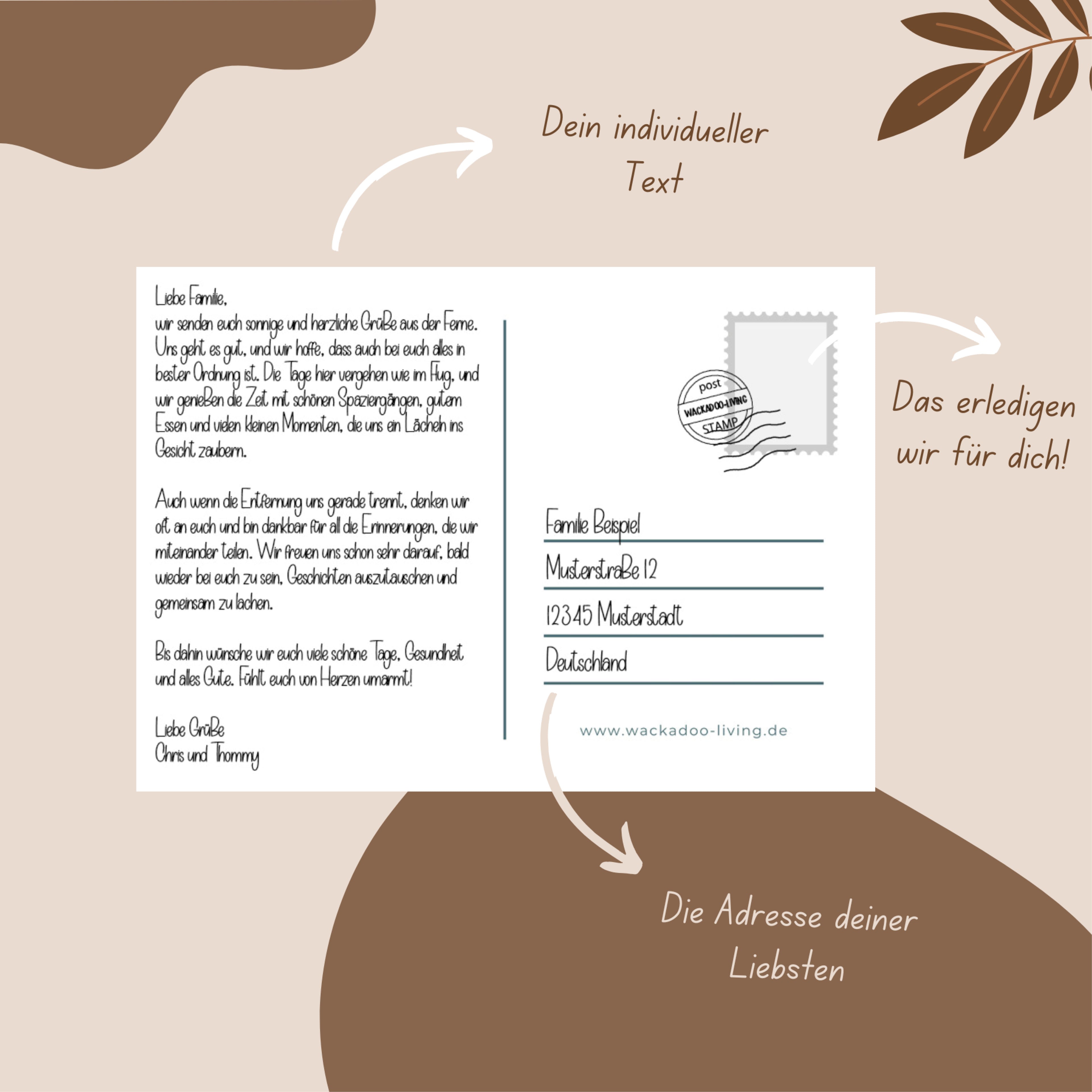 Personalisiertes Foto Postkarte Set 20 Stück