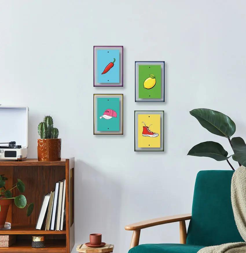 Neon Bilderrahmen 10x15 cm aus Acryl Interior Design