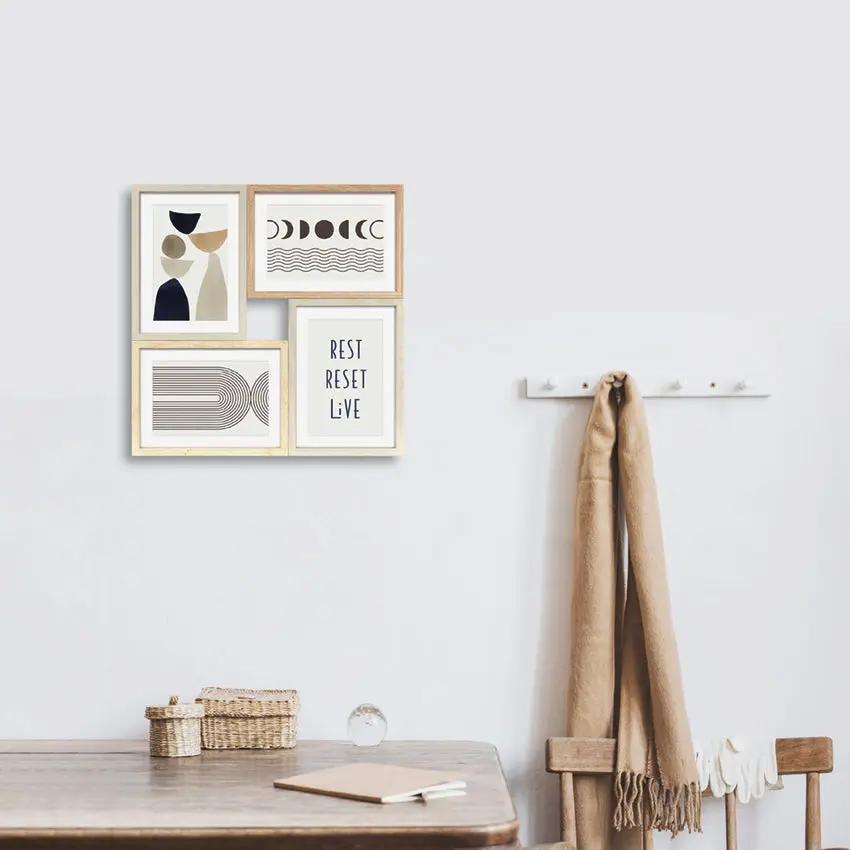 Bilderrahmen Collage für 4 Fotos aus FSC® MDF Holz COLLAGERAHMEN