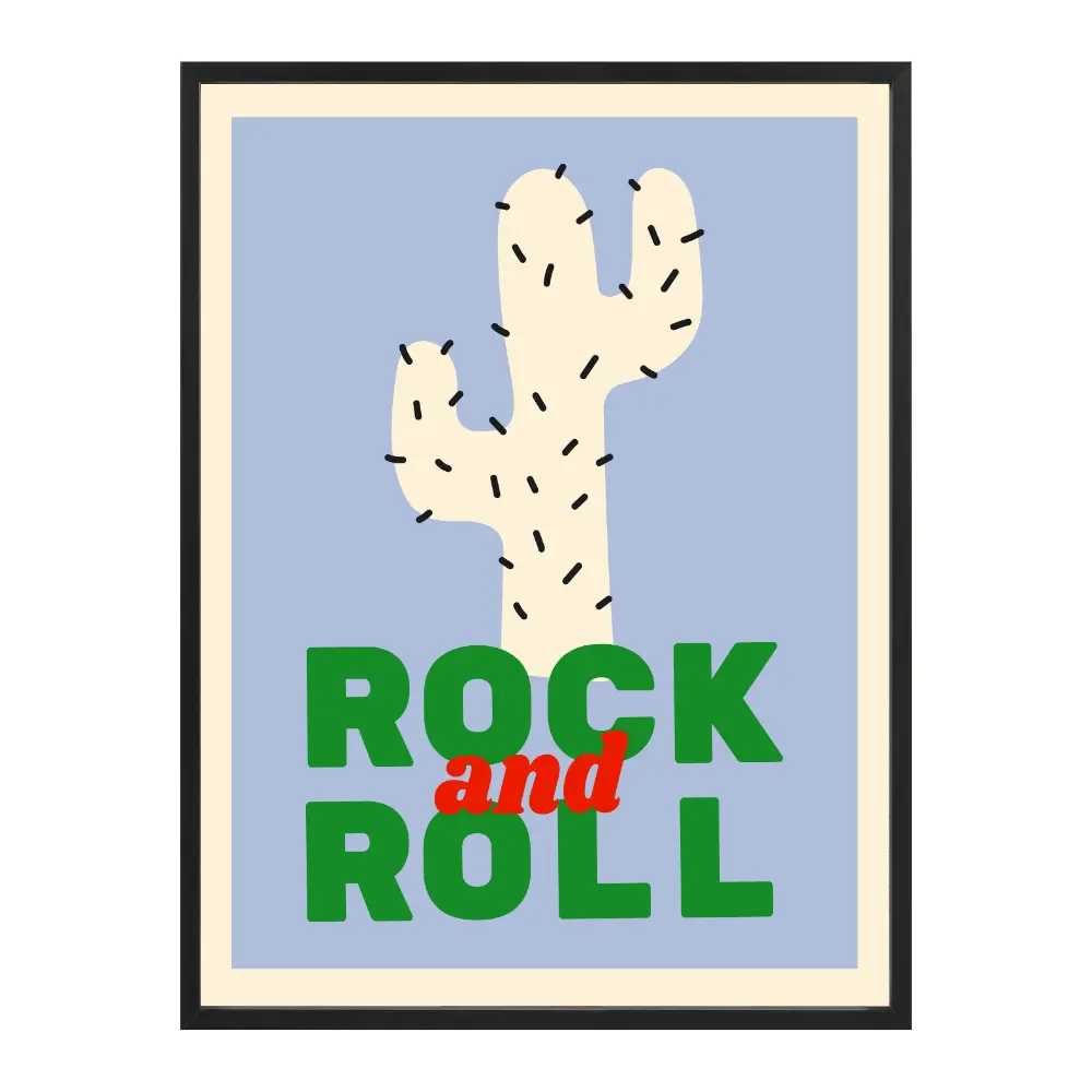 Poster mit Bilderrahmen Rock&