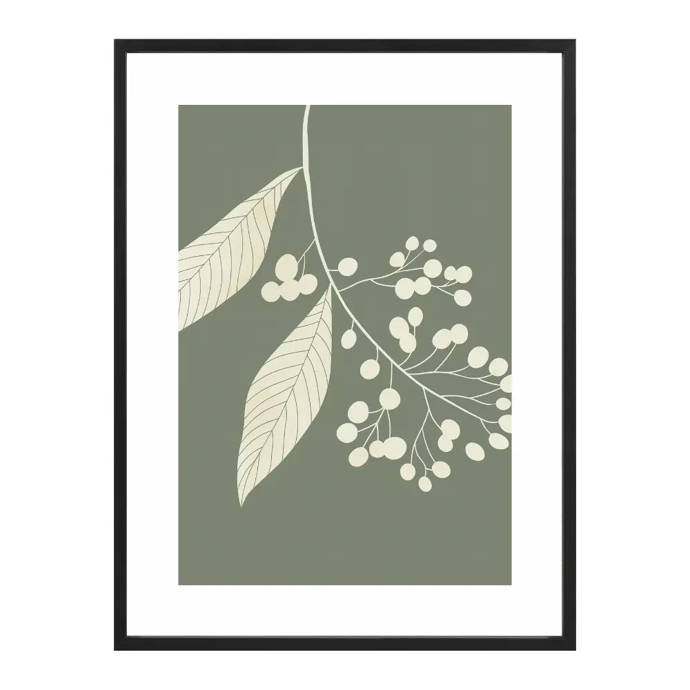 Poster mit Bilderrahmen Botanical Eucalypthus - verschiedene Formate Interior Design