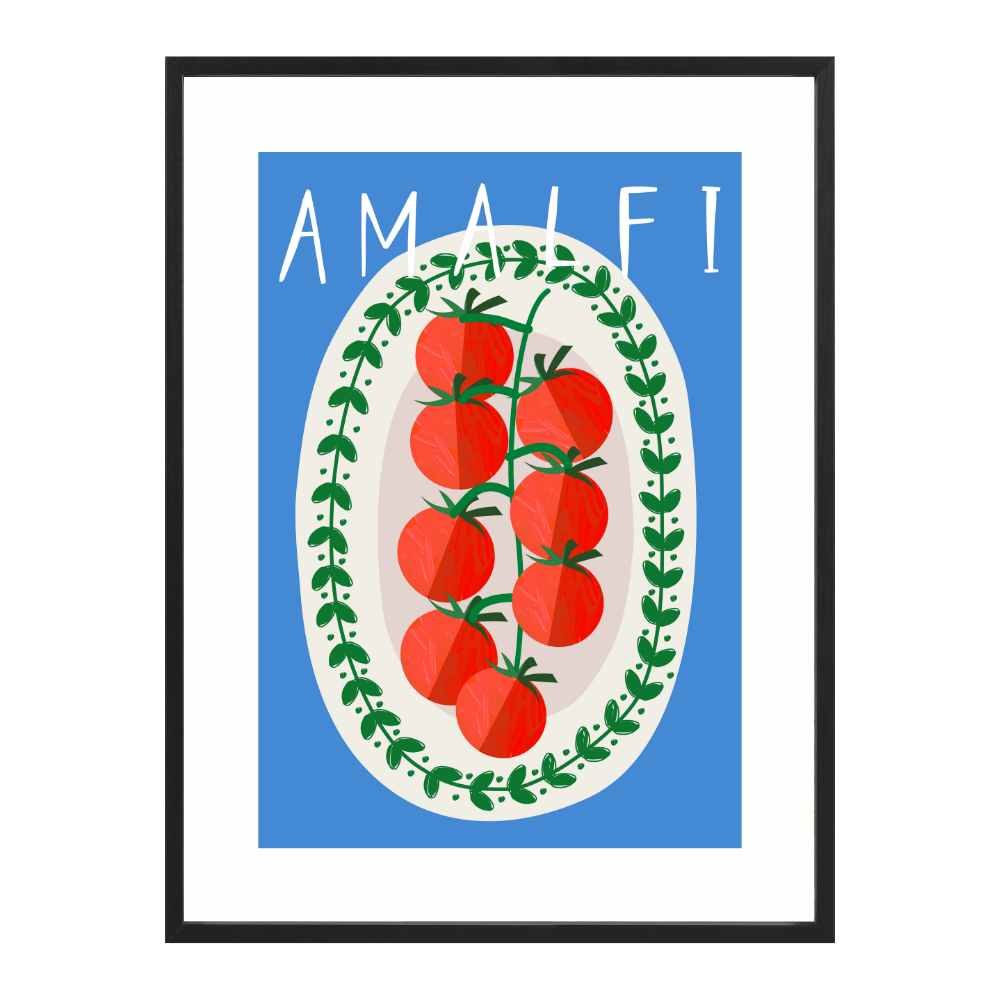 Poster mit Bilderrahmen Amalfi - verschiedene Formate