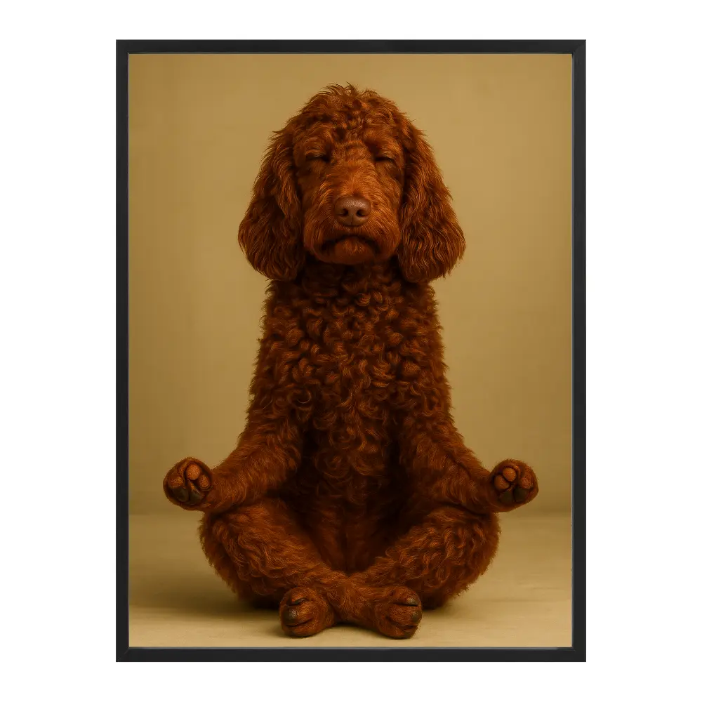 Poster mit Bilderrahmen Yogadoodle - verschiedene Formate Interior Design