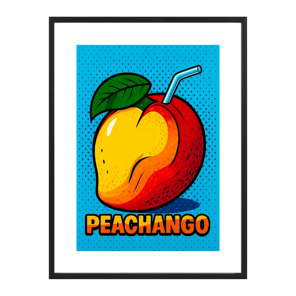 Poster mit Bilderrahmen Peachango - verschiedene Formate Interior Design