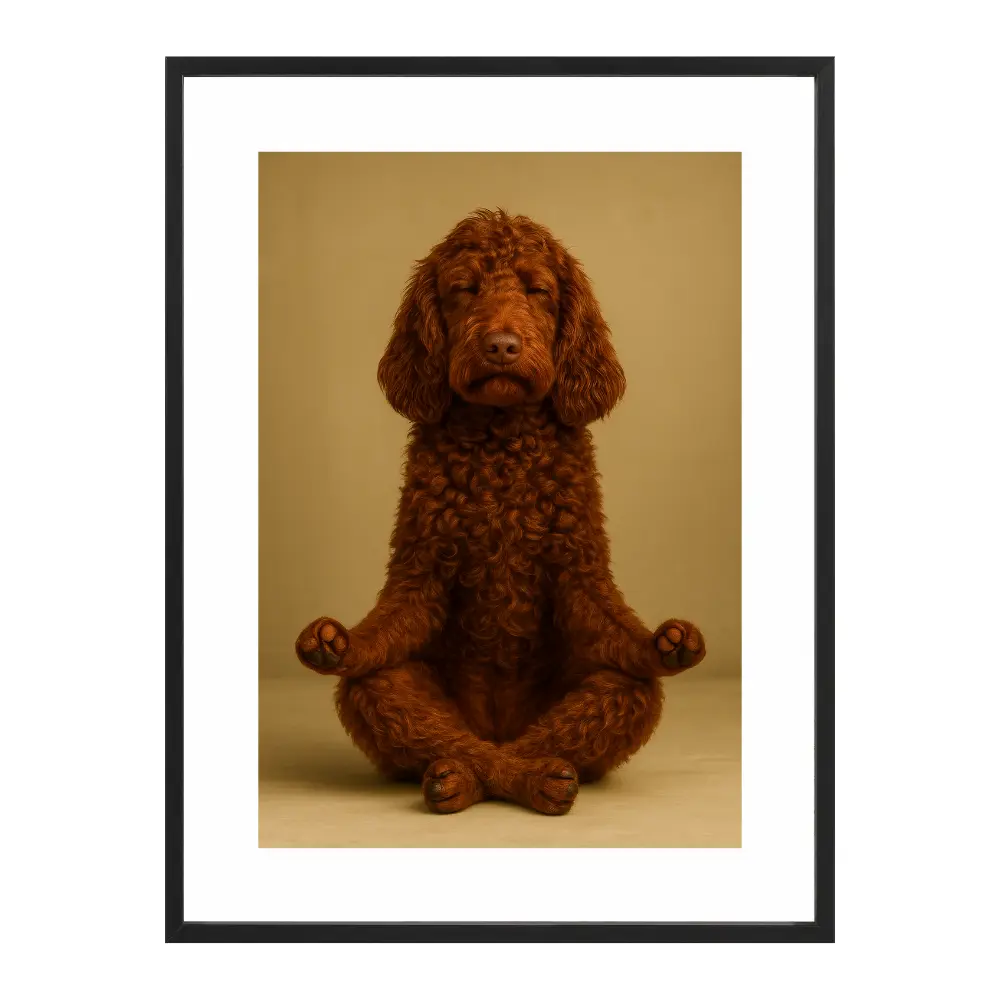 Poster mit Bilderrahmen Yogadoodle - verschiedene Formate Interior Design