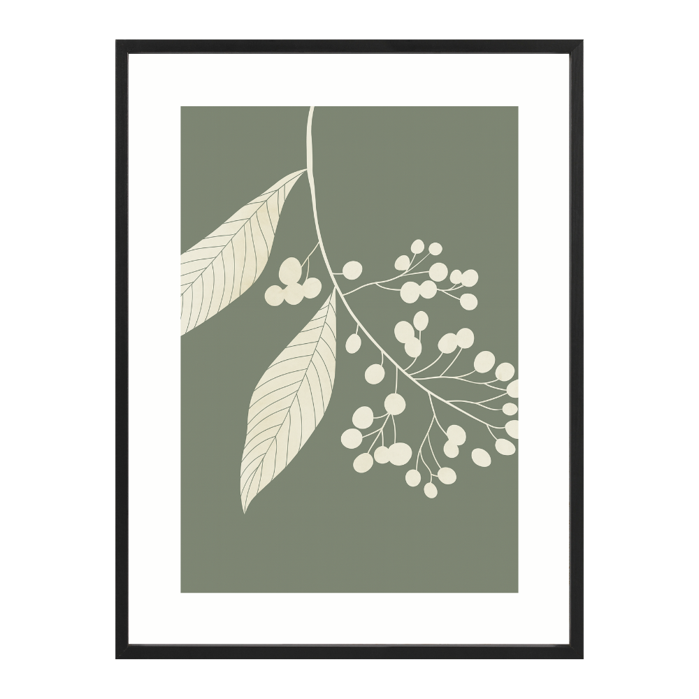Poster mit Bilderrahmen Botanical Eucalypthus - verschiedene Formate