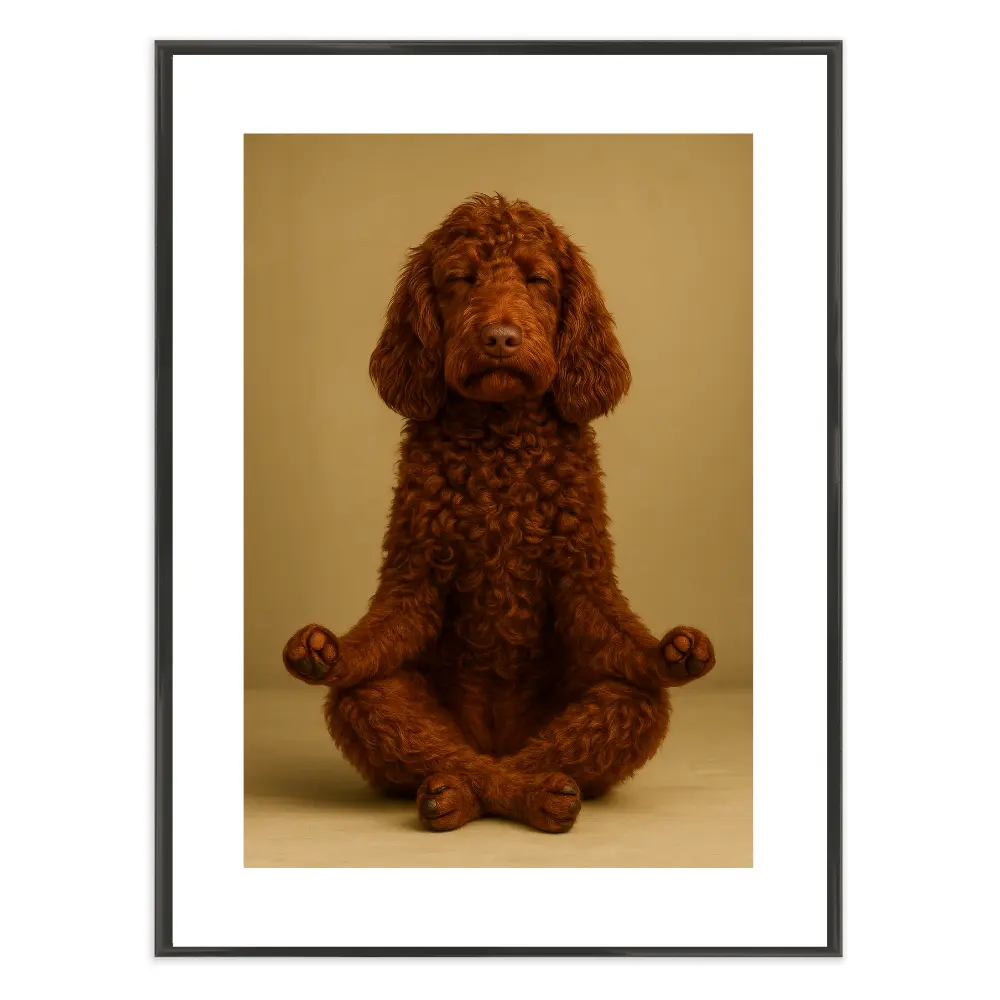 Poster mit Bilderrahmen Yogadoodle - verschiedene Formate Interior Design