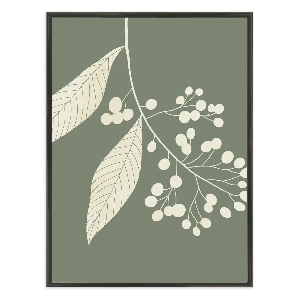 Poster mit Bilderrahmen Botanical Eucalypthus - verschiedene Formate Interior Design