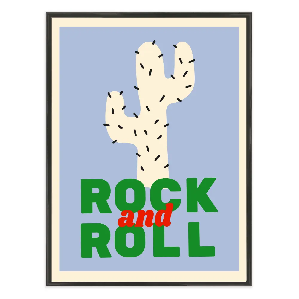 Poster mit Bilderrahmen Rock&