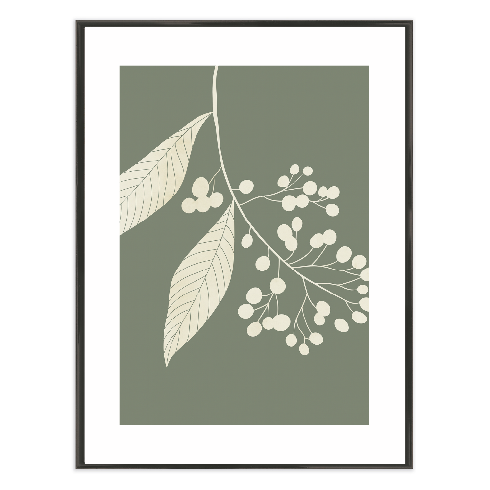 Poster mit Bilderrahmen Botanical Eucalypthus - verschiedene Formate