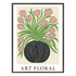 Poster mit Bilderrahmen Art Flower - inklusive Bilderrahmen Interior Design