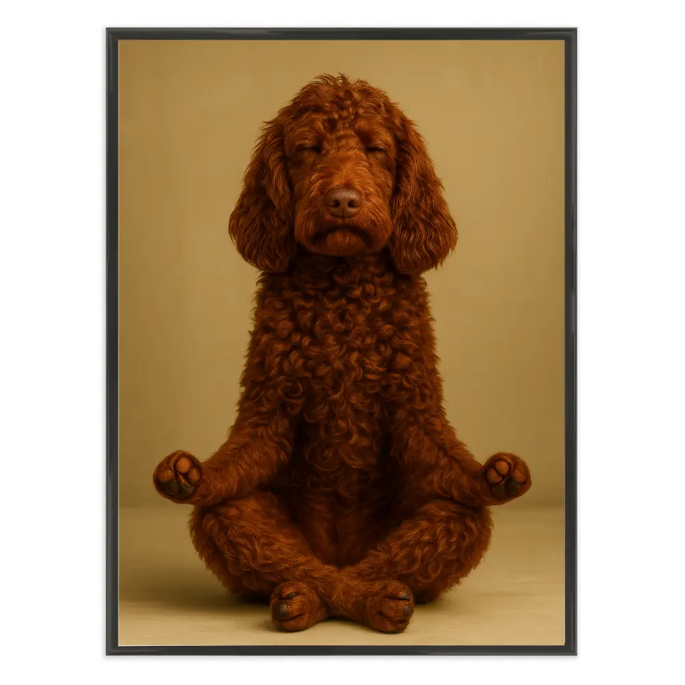 Poster mit Bilderrahmen Yogadoodle - verschiedene Formate Interior Design