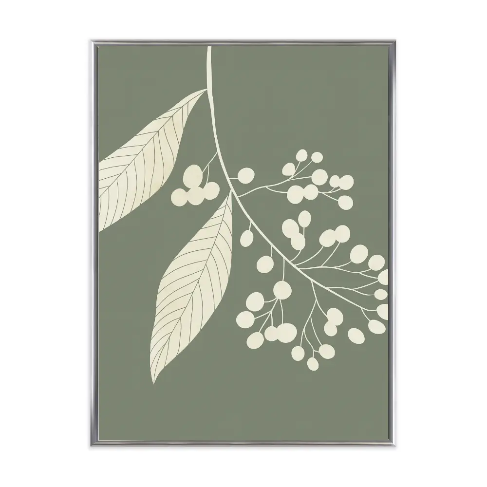 Poster mit Bilderrahmen Botanical Eucalypthus - verschiedene Formate Interior Design