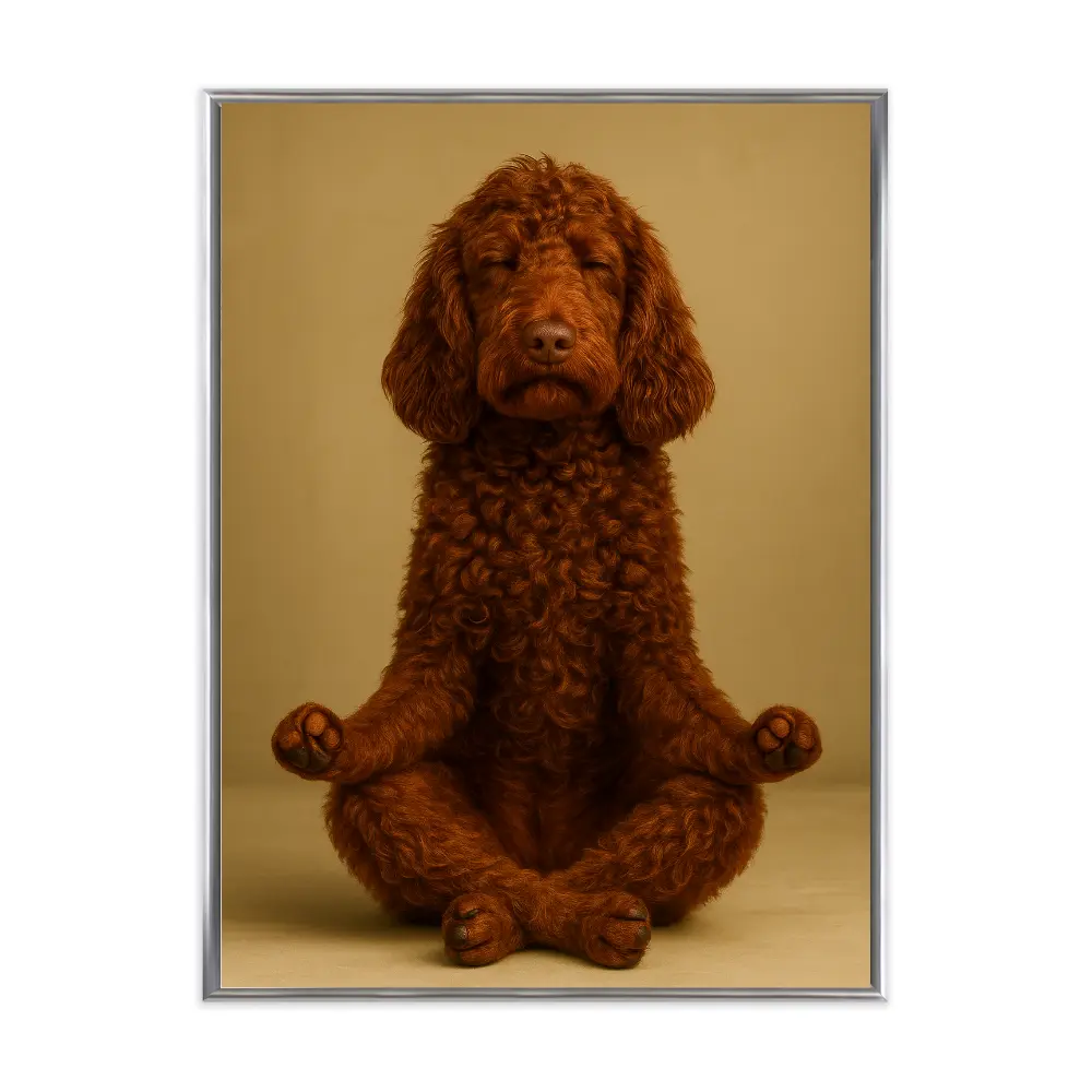 Poster mit Bilderrahmen Yogadoodle - verschiedene Formate Interior Design