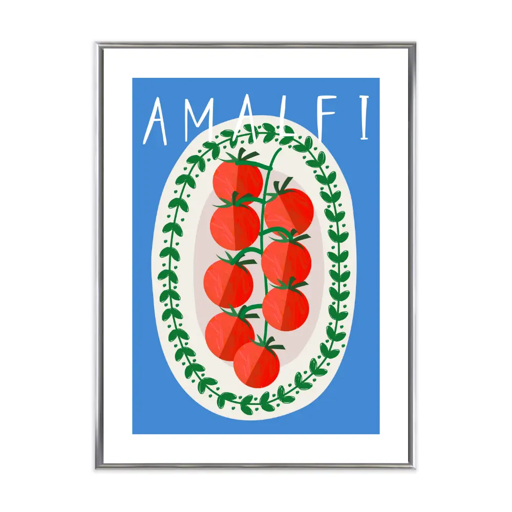 Poster mit Bilderrahmen Amalfi - verschiedene Formate Interior Design