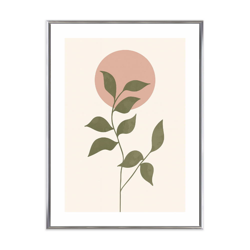 Poster mit Bilderrahmen Botanical Minimal Art - verschiedene Formate