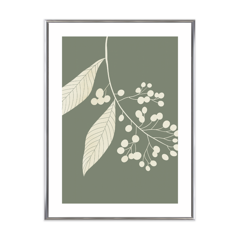 Poster mit Bilderrahmen Botanical Eucalypthus - verschiedene Formate