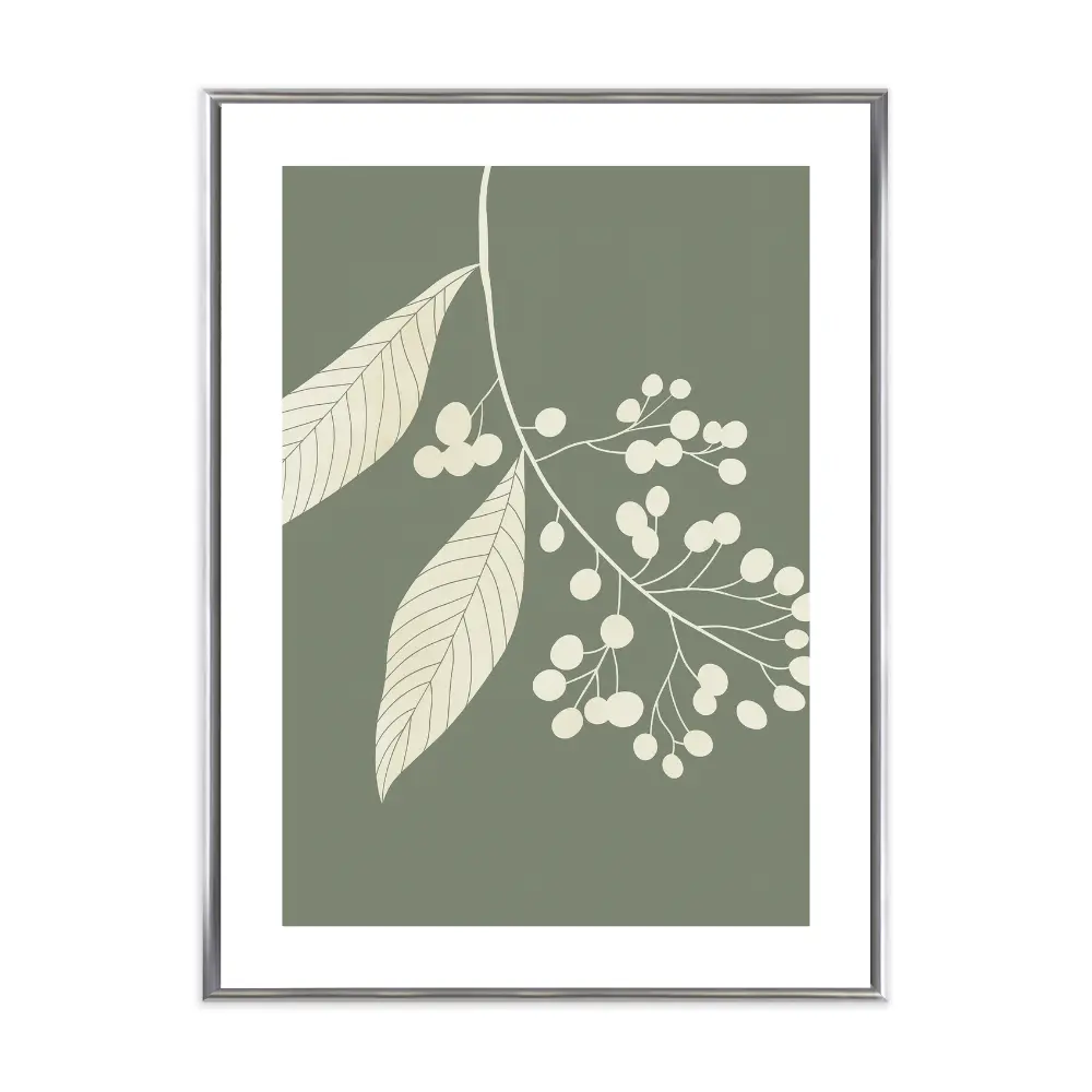Poster mit Bilderrahmen Botanical Eucalypthus - verschiedene Formate Interior Design