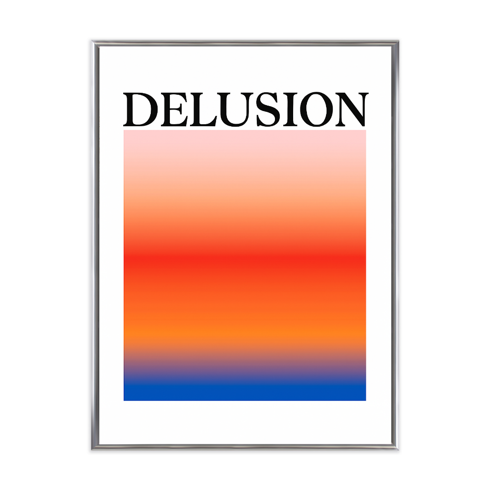 Poster mit Bilderrahmen Delusion - inklusive Bilderrahmen