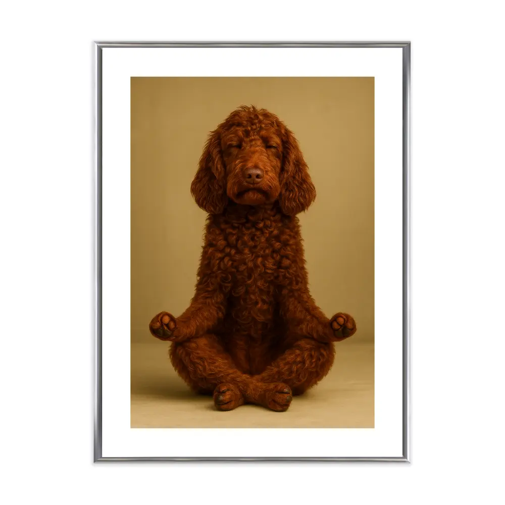 Poster mit Bilderrahmen Yogadoodle - verschiedene Formate Interior Design