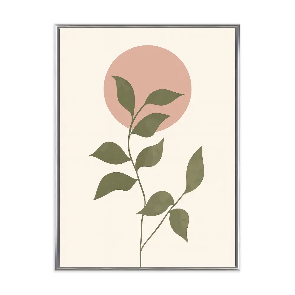 Poster mit Bilderrahmen Botanical Minimal Art - verschiedene Formate Interior Design