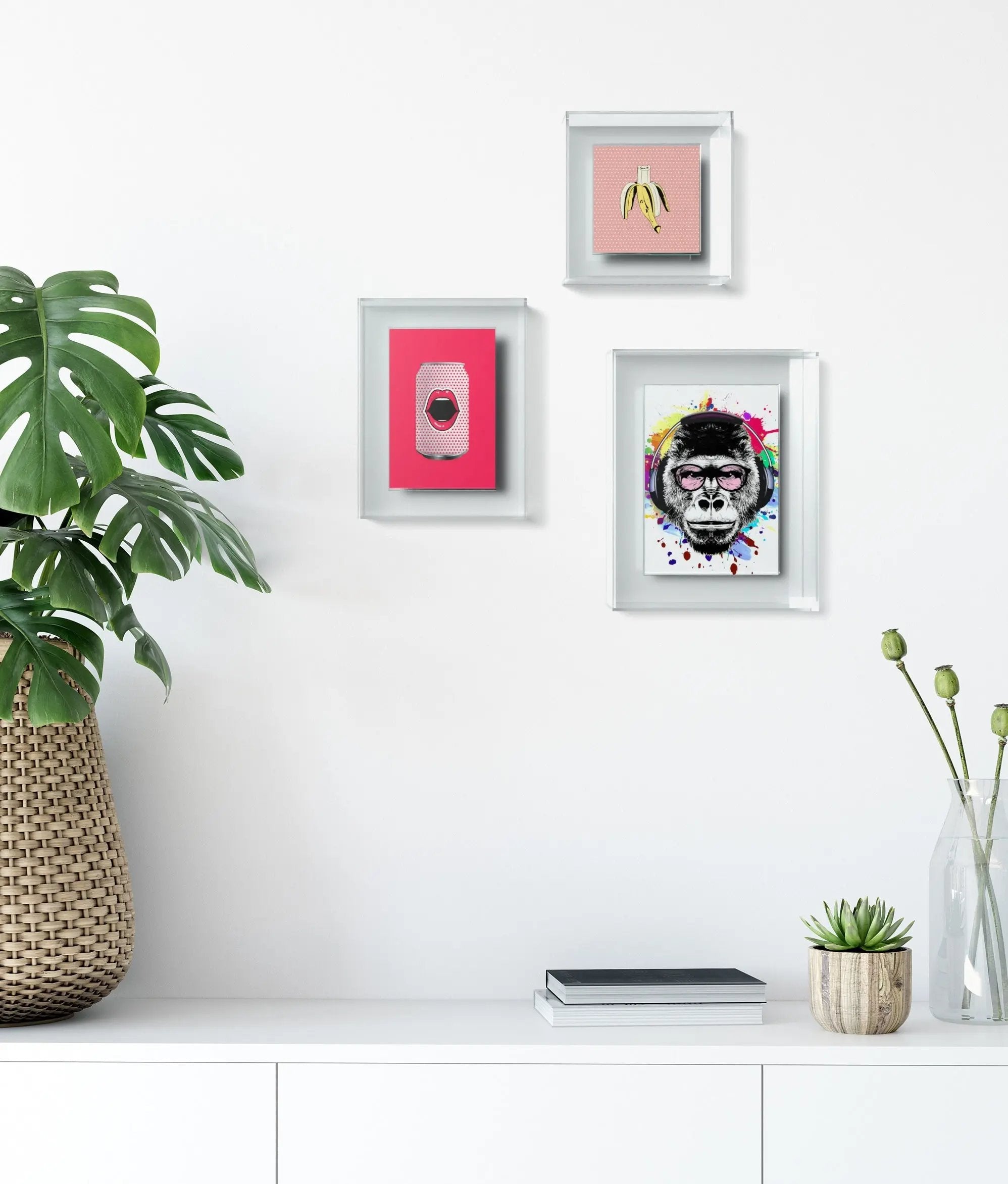 Wackadoo® Design Bilderrahmen aus Acrylglas "pure the set 1.0" Bundle