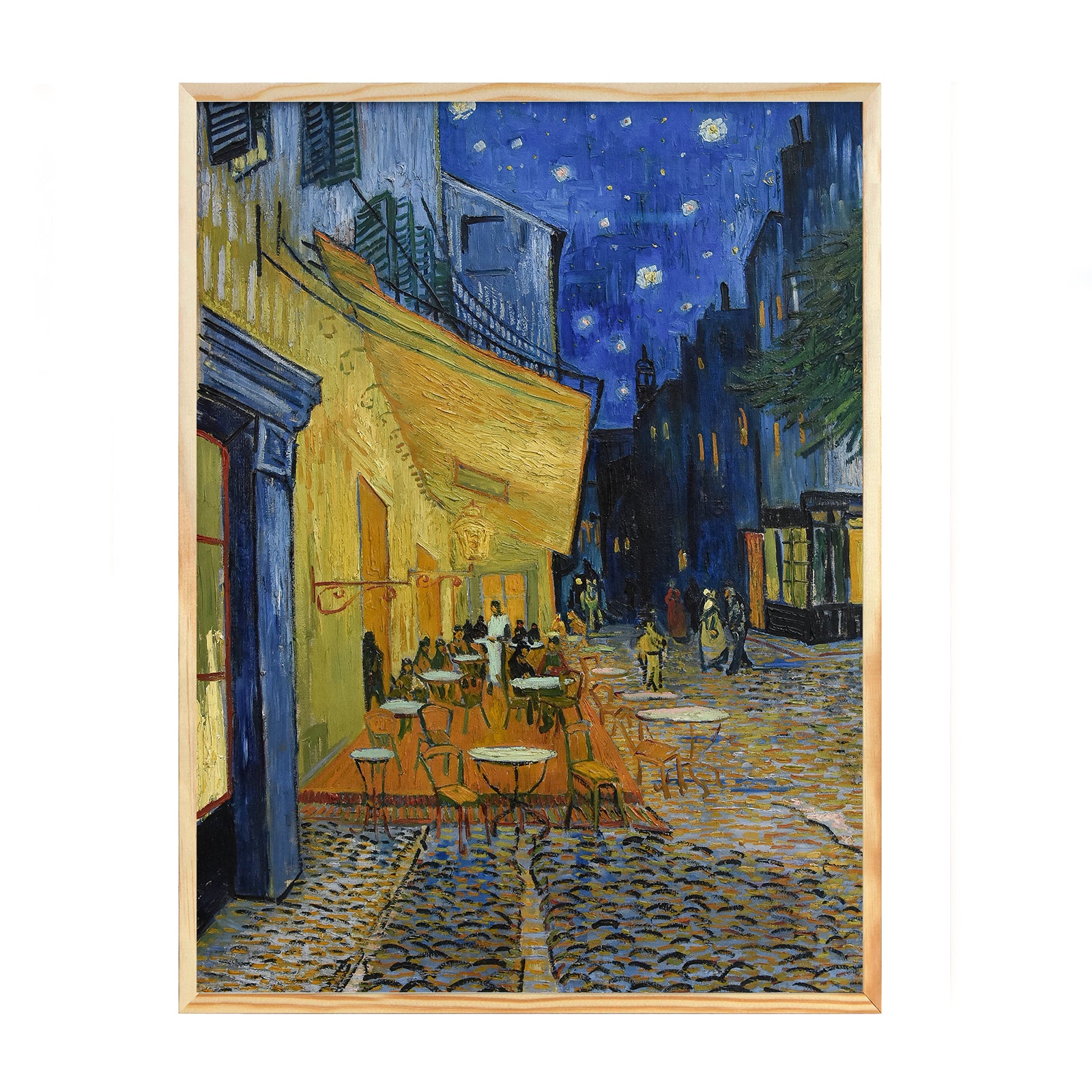 Poster mit Bilderrahmen van Gogh das Nachtcafé - inklusive Bilderrahmen