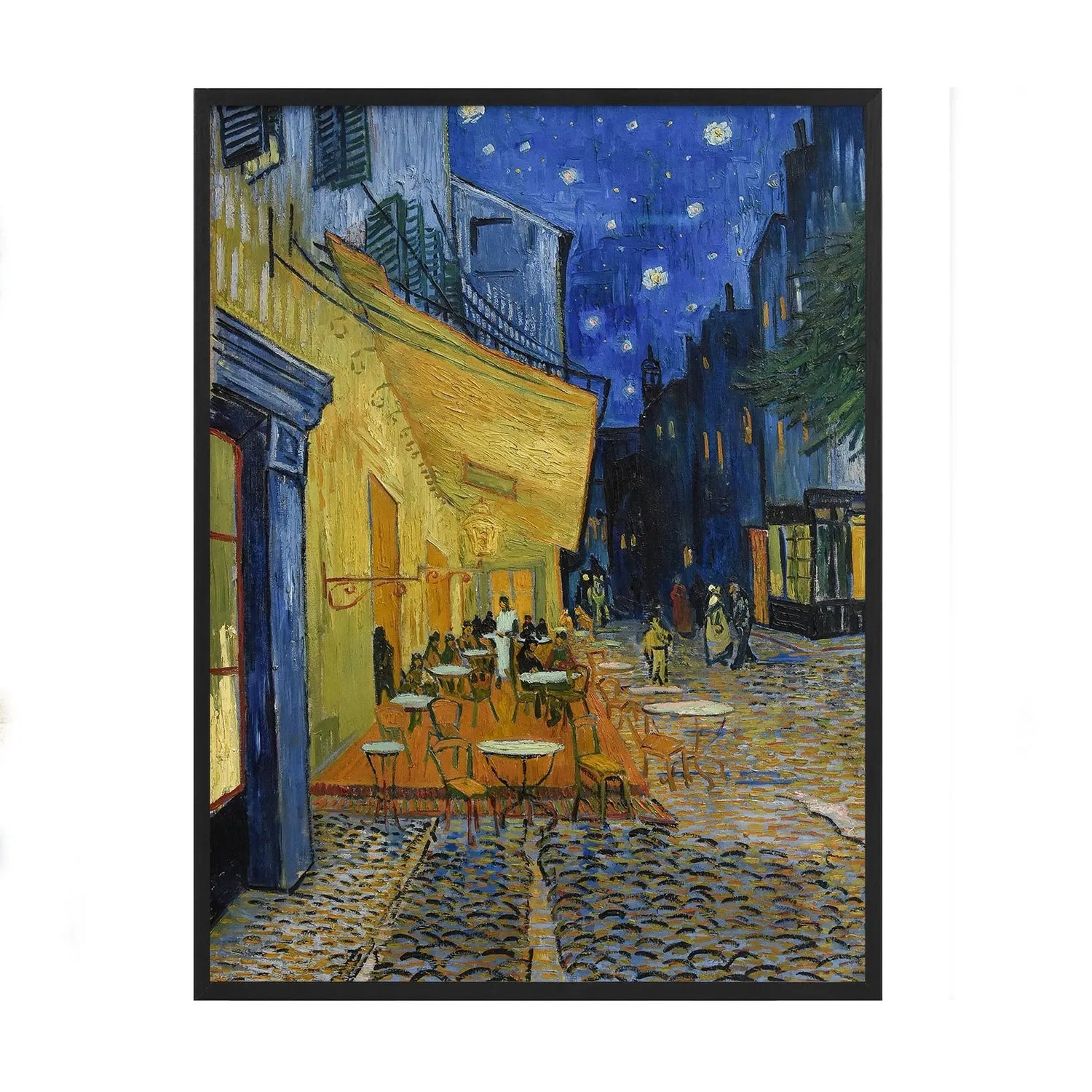 Poster mit Bilderrahmen van Gogh das Nachtcafé - inklusive Bilderrahmen Interior Design