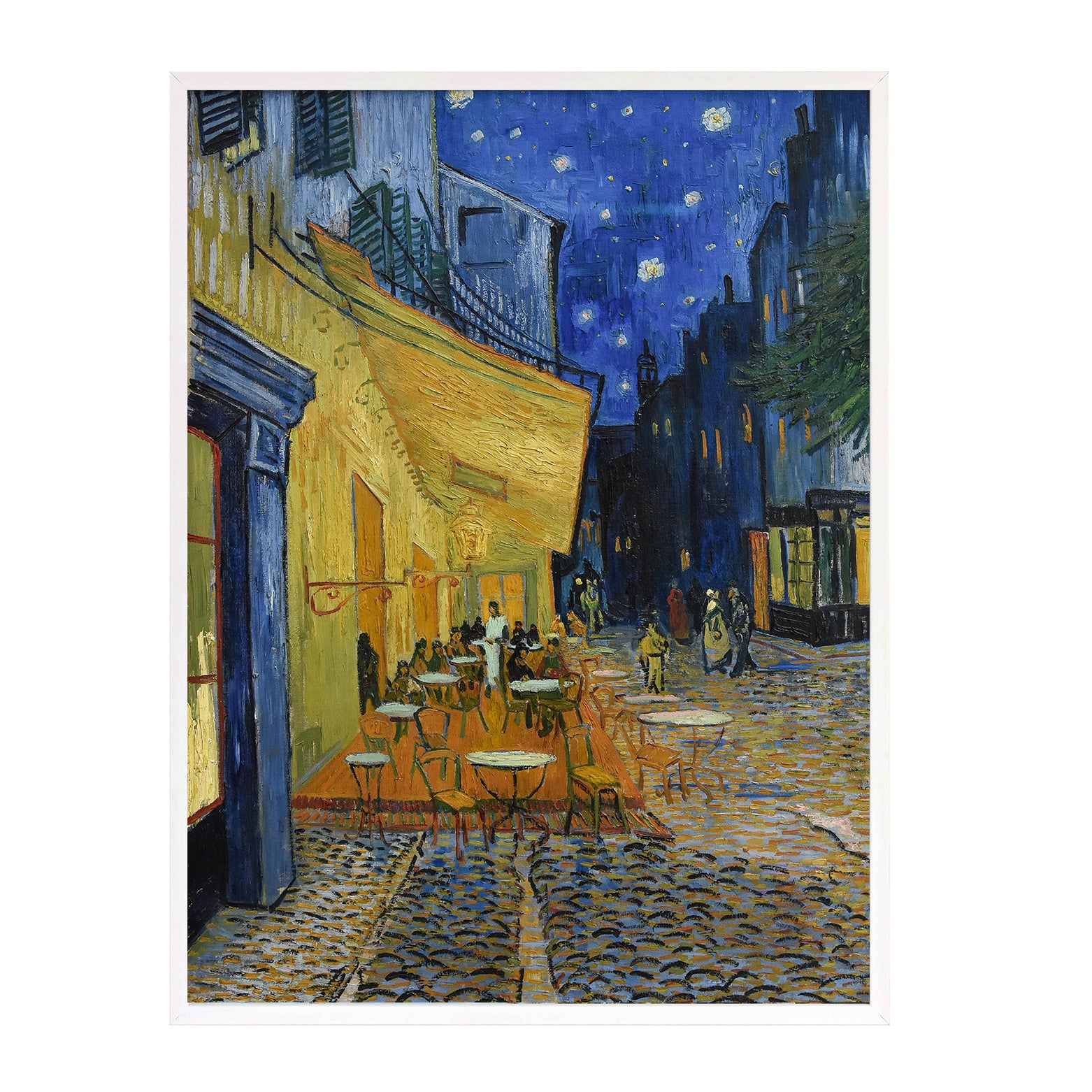 Poster mit Bilderrahmen van Gogh das Nachtcafé - inklusive Bilderrahmen