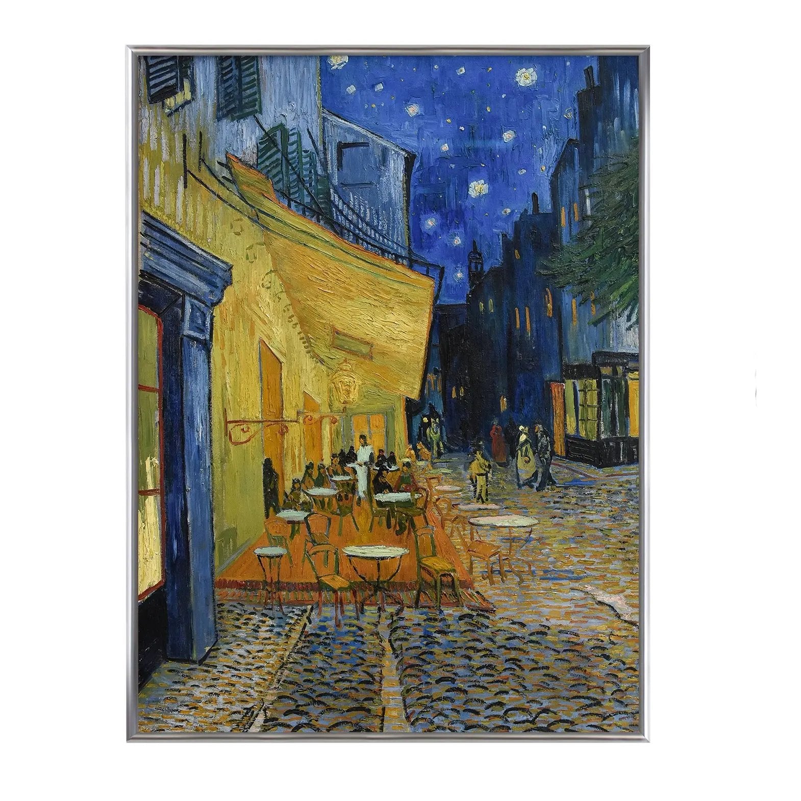Poster mit Bilderrahmen van Gogh das Nachtcafé - inklusive Bilderrahmen Interior Design
