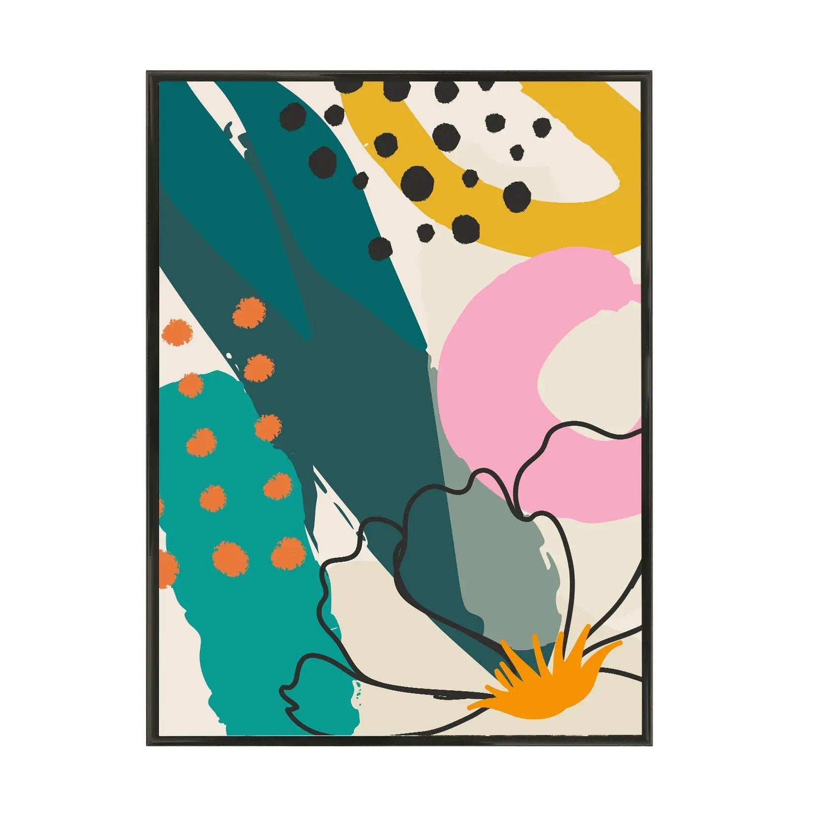 Poster mit Bilderrahmen Abstrakt - inklusive Bilderrahmen Interior Design