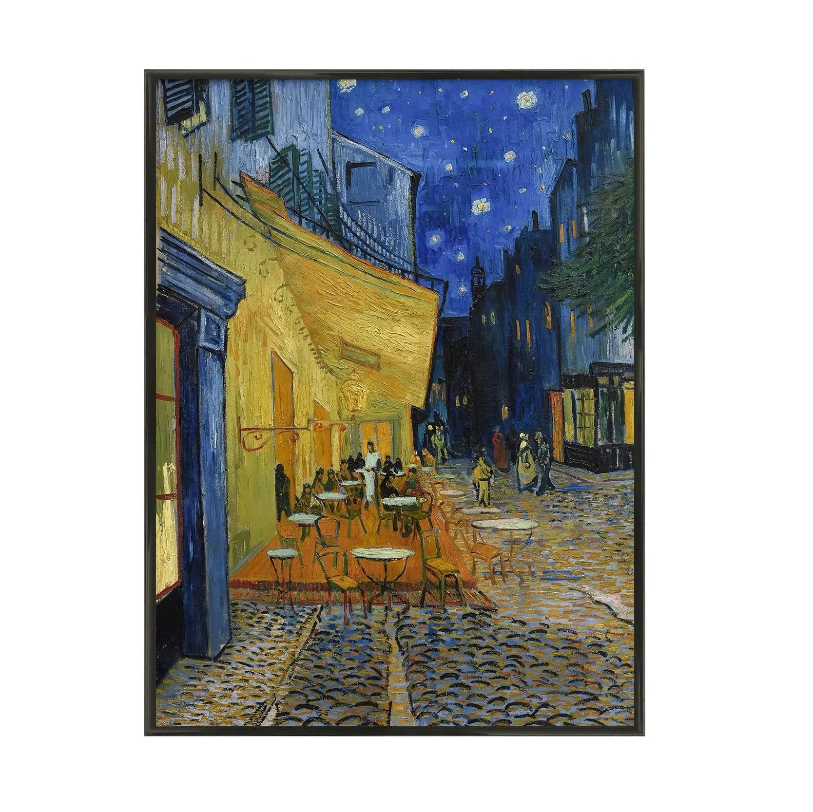 Poster mit Bilderrahmen van Gogh das Nachtcafé - inklusive Bilderrahmen Interior Design
