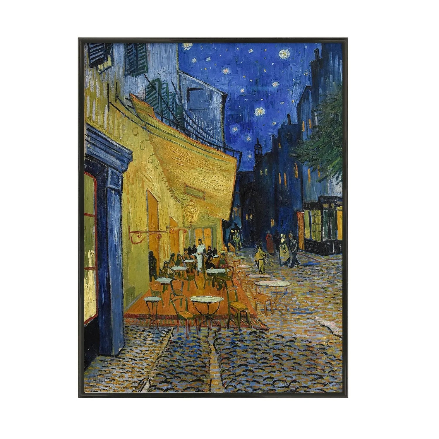Poster mit Bilderrahmen van Gogh das Nachtcafé - inklusive Bilderrahmen Interior Design