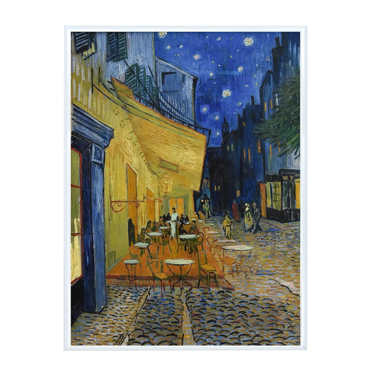 Poster mit Bilderrahmen van Gogh das Nachtcafé - inklusive Bilderrahmen Interior Design