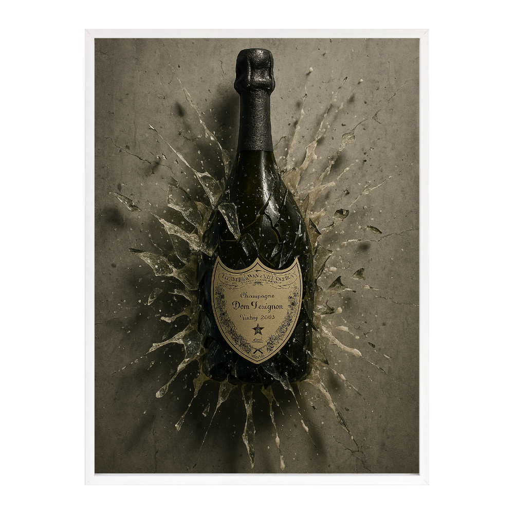 Poster mit Bilderrahmen Champagner - verschiedene Formate