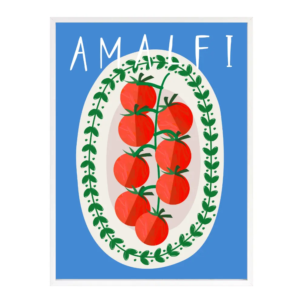 Poster mit Bilderrahmen Amalfi - verschiedene Formate Interior Design