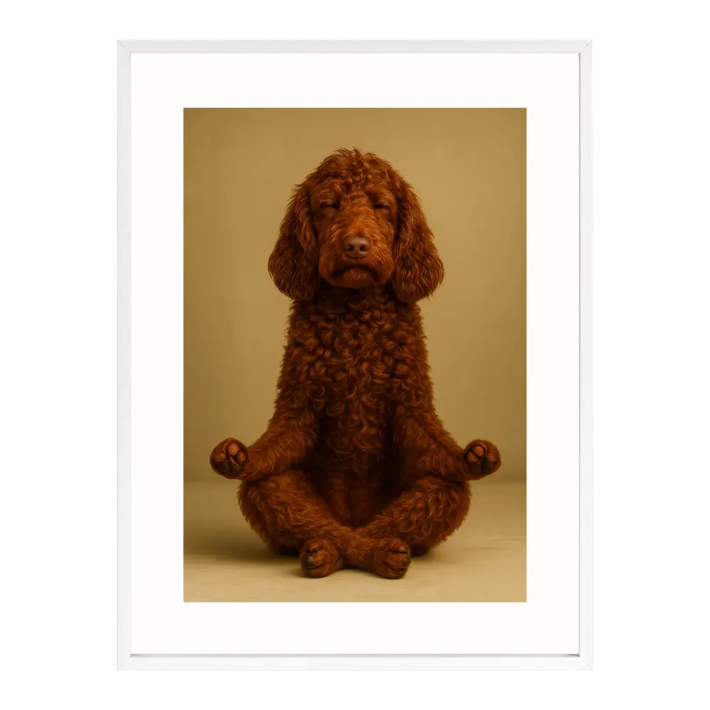 Poster mit Bilderrahmen Yogadoodle - verschiedene Formate Interior Design