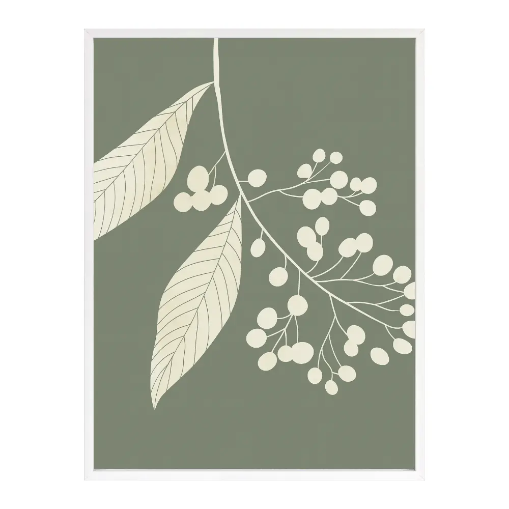 Poster mit Bilderrahmen Botanical Eucalypthus - verschiedene Formate Interior Design