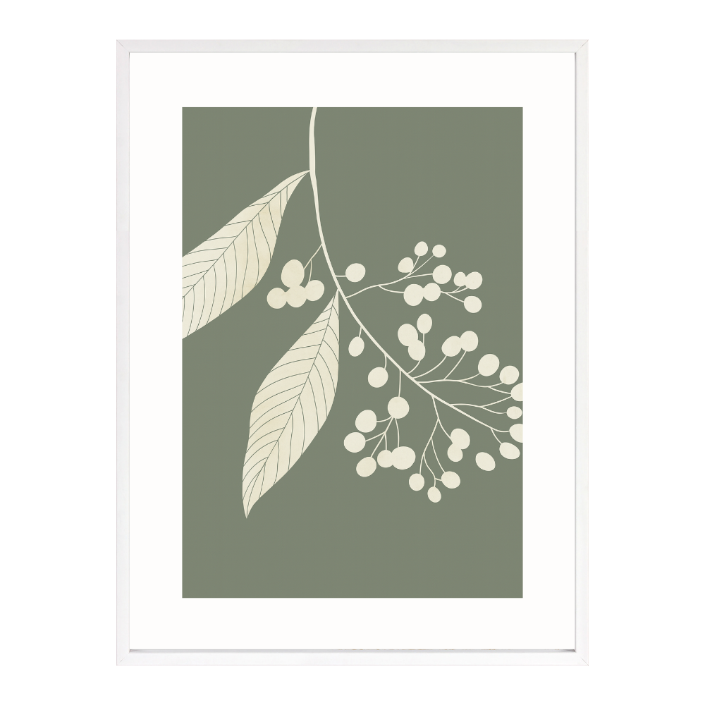 Poster mit Bilderrahmen Botanical Eucalypthus - verschiedene Formate