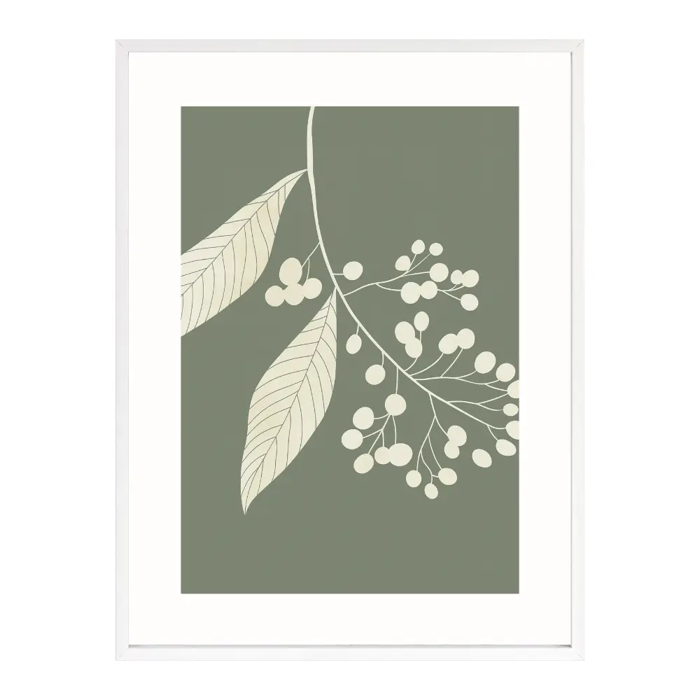 Poster mit Bilderrahmen Botanical Eucalypthus - verschiedene Formate Interior Design