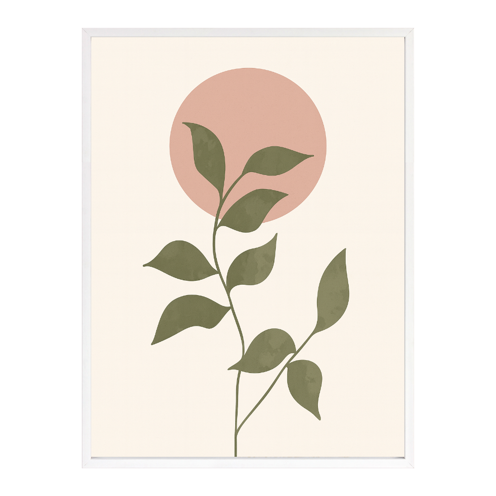 Poster mit Bilderrahmen Botanical Minimal Art - verschiedene Formate