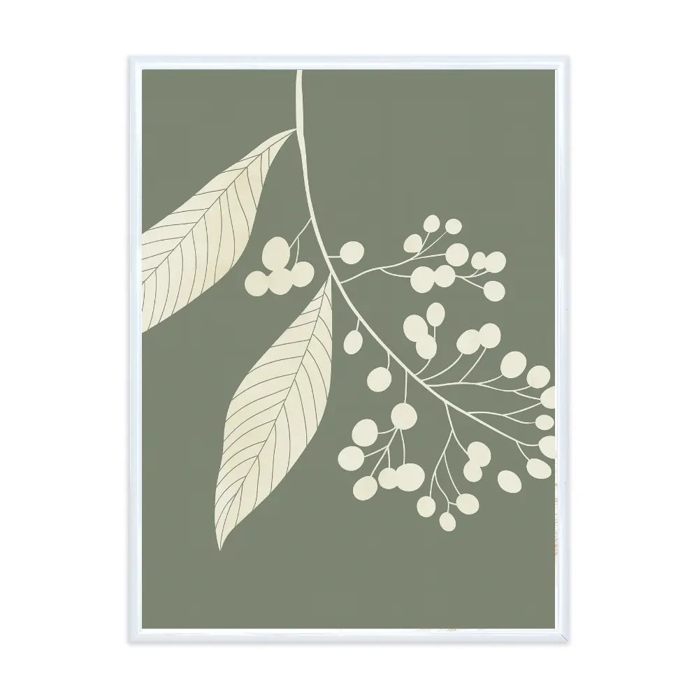Poster mit Bilderrahmen Botanical Eucalypthus - verschiedene Formate Interior Design