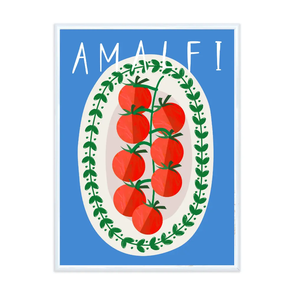 Poster mit Bilderrahmen Amalfi - verschiedene Formate Interior Design