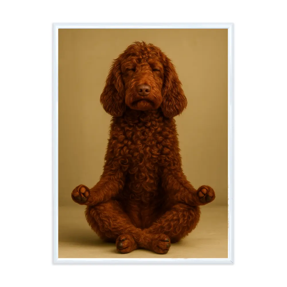 Poster mit Bilderrahmen Yogadoodle - verschiedene Formate Interior Design